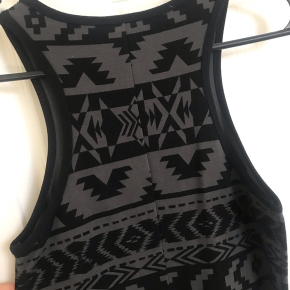 Racerback Bodycon-like Aztec Dress - Picture 3 of 4